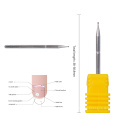 pedicure burs manicure cuticle grinding drilling diamond burr metal gold nail drill bits